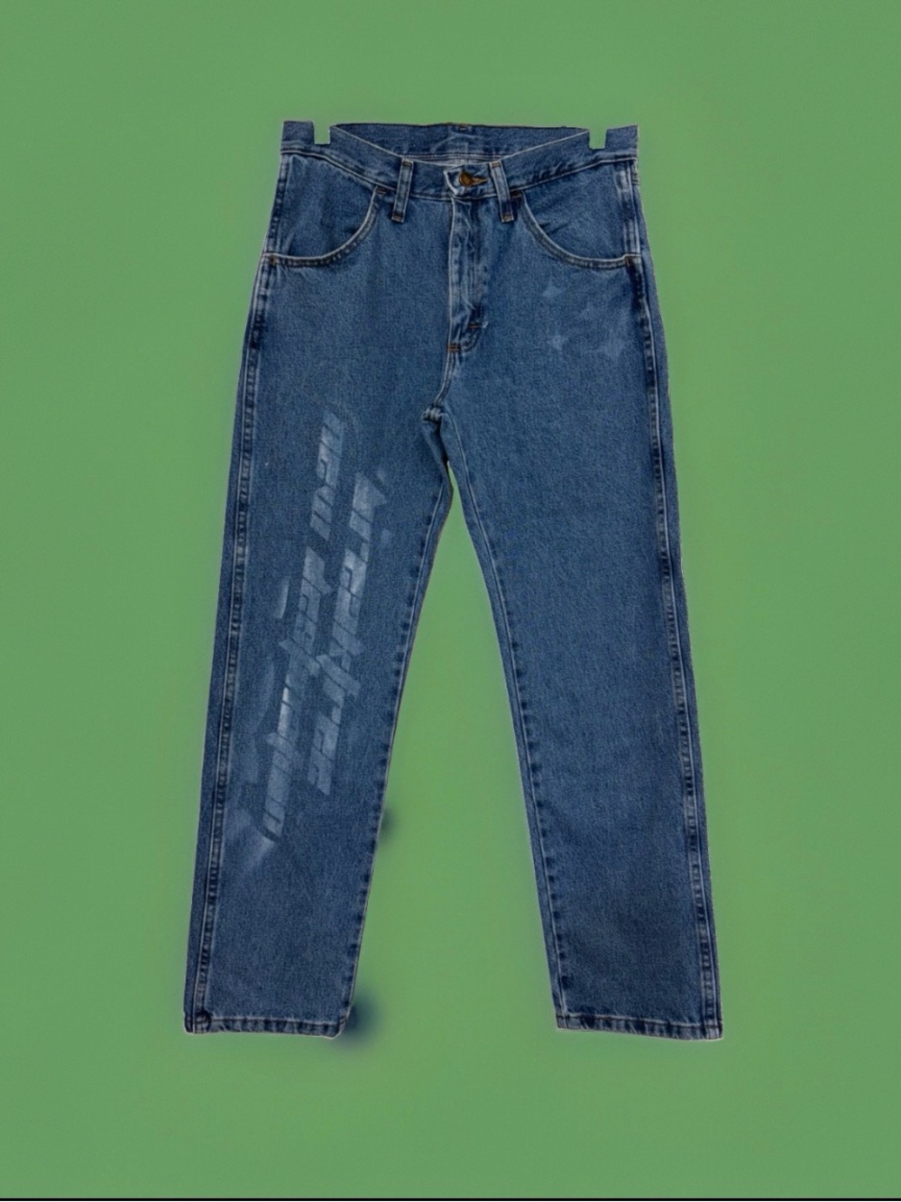 Vintage Rustler Jeans Mens 29x30 Straight Leg Bootcut Dark Wash Cotton Denim USA